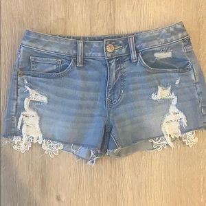 Express denim shorts